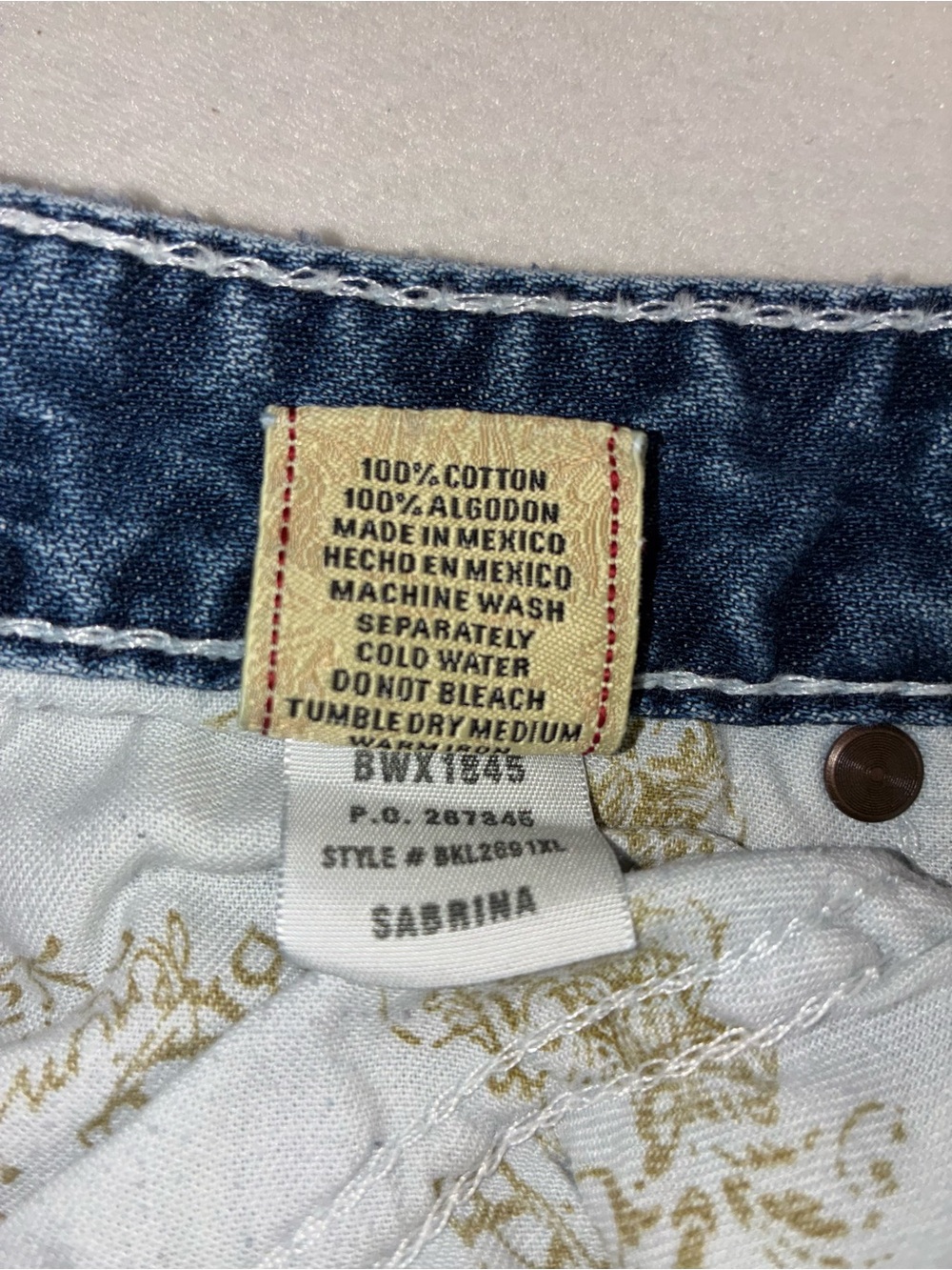 BKE Sabrina vintage lowrise Y2K jeans bootcut sz 29/35.5 - Picture 7 of 11